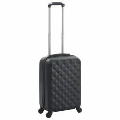 VidaXL Valise rigide Noir ABS
