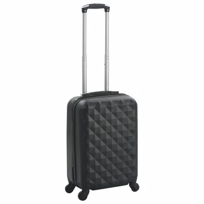 VidaXL Valise rigide Noir ABS 1 VidaXL Valise rigide Noir ABS