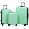 VidaXL Ensemble de valises rigides 3 pcs Menthe ABS