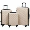 VidaXL Ensemble de valises rigides 3 pcs Doré ABS