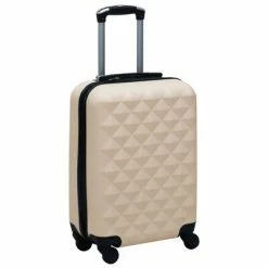 VidaXL Valise rigide Doré ABS