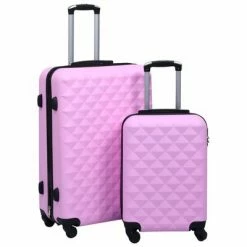 VidaXL Ensemble de valises rigides 2 pcs Rose ABS