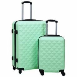 VidaXL Ensemble de valises rigides 2 pcs Menthe ABS