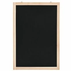 VidaXL Tableau noir mural Bois de cèdre 40 x 60 cm