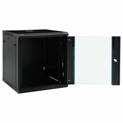 VidaXL Coffret de réseau mural 12U 19" IP20 600x600x640 mm 2 VidaXL Coffret de réseau mural 12U 19" IP20 600x600x640 mm – Image 2