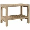 VidaXL Banc de douche 60x30x45 cm Bois massif de teck