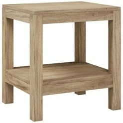 VidaXL Banc de douche 45x35x45 cm Bois massif de teck