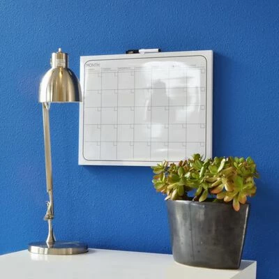 DESQ Calendrier mensuel magnétique sans cadre 40x50 cm Blanc 2 DESQ Calendrier mensuel magnétique sans cadre 40x50 cm Blanc – Image 2