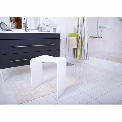 RIDDER Tabouret de salle de bain Trendy Blanc 2 RIDDER Tabouret de salle de bain Trendy Blanc – Image 2