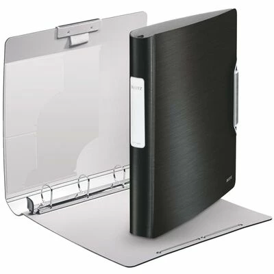 Leitz Classeur à anneaux 4DR Noir 30 mm PP 2 Leitz Classeur à anneaux 4DR Noir 30 mm PP – Image 2