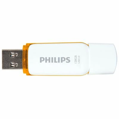 Philips Clé USB 3.0 Snow 128 Go Blanc et orange 2 Philips Clé USB 3.0 Snow 128 Go Blanc et orange – Image 2