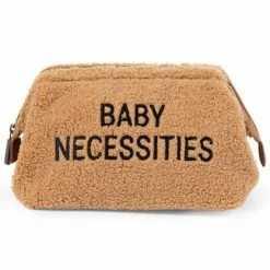CHILDHOME Sac de toilette Baby Necessities Peluche Beige