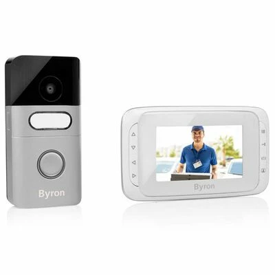 Byron Interphone vidéo sans fil 16,4x13,5x2 cm Blanc 2 Byron Interphone vidéo sans fil 16,4x13,5x2 cm Blanc – Image 2