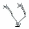 NewStar Support de bureau réglable de 2 moniteurs 10"-32" 47cm Argenté