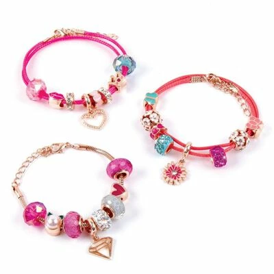 Make it real Kit de fabrication bracelets 27pcs Halo Charms Think Pink 1 Make it real Kit de fabrication bracelets 27pcs Halo Charms Think Pink