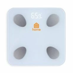 Livoo Pèse-personne de graisse corporelle Bluetooth 28x28x2,4 cm Blanc