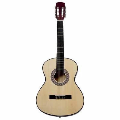 VidaXL Guitare classique pour débutants 4/4 39" Tilleul 2 VidaXL Guitare classique pour débutants 4/4 39" Tilleul – Image 2
