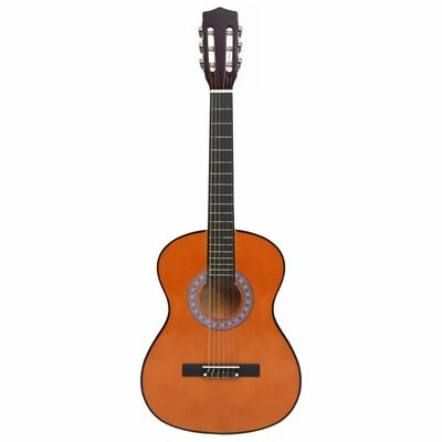 VidaXL Guitare classique de débutants et enfants 3/4 36" Tilleul 2 VidaXL Guitare classique de débutants et enfants 3/4 36" Tilleul – Image 2