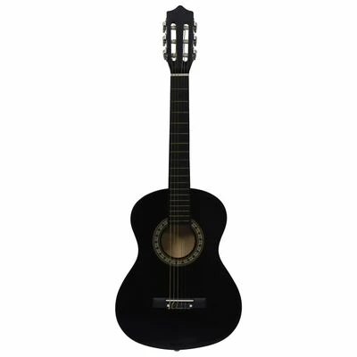 VidaXL Guitare classique de débutants et enfants Noir 1/2 34" 2 VidaXL Guitare classique de débutants et enfants Noir 1/2 34" – Image 2