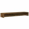 VidaXL Support de moniteur Chêne fumé 100x24x13 cm Bois d'ingénierie