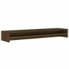 VidaXL Support de moniteur Chêne marron 100x24x13 cm Bois d'ingénierie