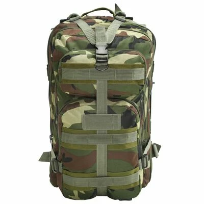 VidaXL Sac à dos en style d'armée 50 L Camouflage 2 VidaXL Sac à dos en style d'armée 50 L Camouflage – Image 2
