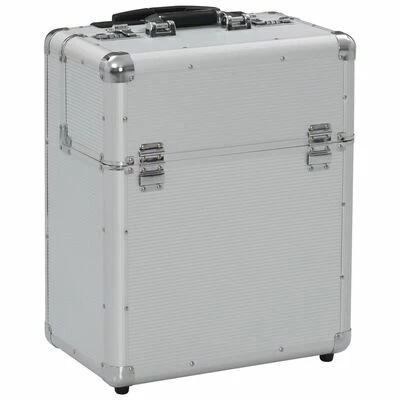 VidaXL Valise de pilote 39 x 47 x 25 cm Argenté Aluminium 2 VidaXL Valise de pilote 39 x 47 x 25 cm Argenté Aluminium – Image 2