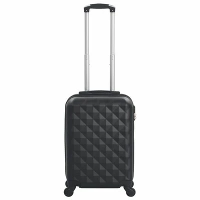 VidaXL Valise rigide Noir ABS 2 VidaXL Valise rigide Noir ABS – Image 2