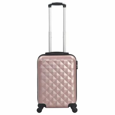 VidaXL Valise rigide Doré rose ABS 2 VidaXL Valise rigide Doré rose ABS – Image 2