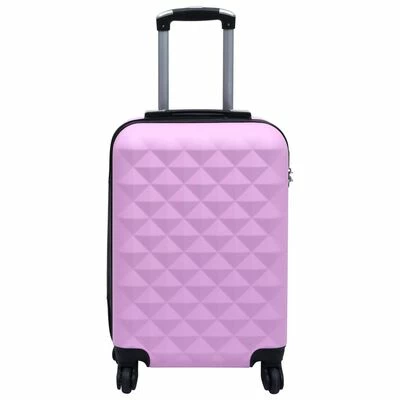 VidaXL Valise rigide Rose ABS 2 VidaXL Valise rigide Rose ABS – Image 2