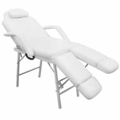 VidaXL Fauteuil pour traitement facial Similicuir 185x78x76 cm Blanc 6 VidaXL Fauteuil pour traitement facial Similicuir 185x78x76 cm Blanc -Autres Soldes image 3 110042