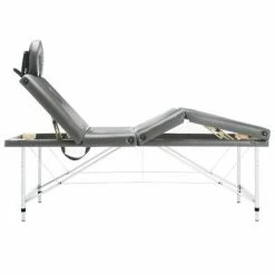 VidaXL Table de massage 4 zones Cadre en aluminium Anthracite 186x68cm -Autres Soldes image 3 110176