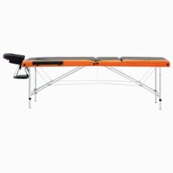 VidaXL Table de massage pliable 3 zones Aluminium Noir et orange 8 VidaXL Table de massage pliable 3 zones Aluminium Noir et orange -Autres Soldes image 3 110235