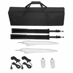 VidaXL Kit de studio avec toile de fond blanche 600x300 cm et lumières -Autres Soldes image 3 160180