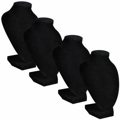 Présentoir buste d'exposition pour colliers en flanelle 4 pcs 3 Présentoir buste d'exposition pour colliers en flanelle 4 pcs – Image 3