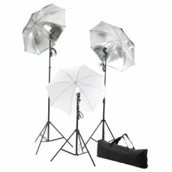 VidaXL Kit de studio photo avec lampes toile de fond et réflecteur -Autres Soldes image 3 3067091