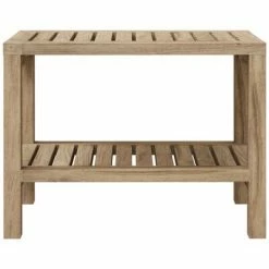 VidaXL Banc de douche 60x30x45 cm Bois massif de teck -Autres Soldes image 3 340746