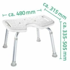 RIDDER Tabouret de baignoire Blanc 110 kg A0050501 -Autres Soldes image 3 421604