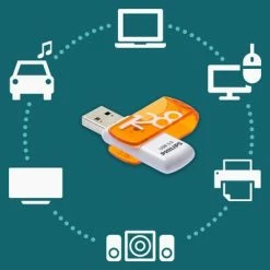 Philips Clé USB 3.0 Vivid 128 Go Blanc et orange -Autres Soldes image 3 433994