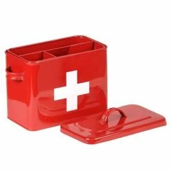 LABEL51 Trousse de premiers secours 30x14x21 cm Rouge -Autres Soldes image 3 436651