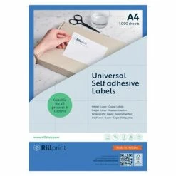 Rillprint Étiquettes autocollantes 210x148 mm 1000 feuilles Blanc -Autres Soldes image 3 441039
