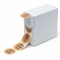 Rillprint Autocollants de cadeaux 250 pcs x 4 rouleaux Marron -Autres Soldes image 3 441045