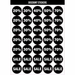 Rillprint Étiquettes autocollantes de remises 10 feuilles x 5 boîtes 5 Rillprint Étiquettes autocollantes de remises 10 feuilles x 5 boîtes -Autres Soldes image 3 441052