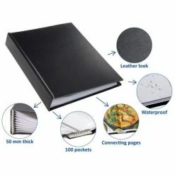 Rillstab Dossier de présentation A4 100 pochettes Noir -Autres Soldes image 3 441057