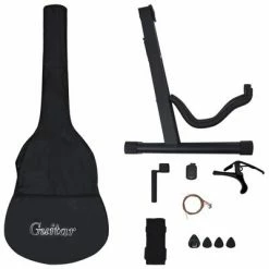 VidaXL Jeu de guitare classique de débutant 12 pcs Noir 4/4 39" 8 VidaXL Jeu de guitare classique de débutant 12 pcs Noir 4/4 39" -Autres Soldes image 3 70111