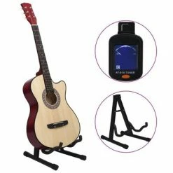 VidaXL Jeu de guitare 12 pcs acoustique pan coupé western 6 cordes 38" -Autres Soldes image 3 70131