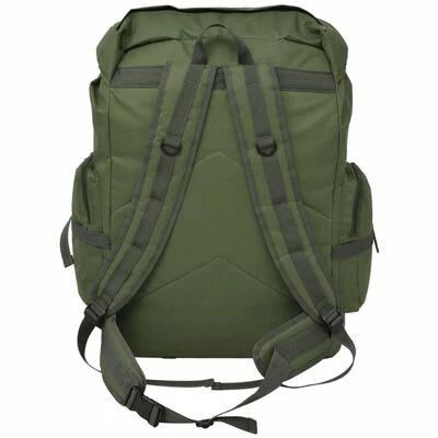 VidaXL Sac à dos en style d'armée 65 L Vert 3 VidaXL Sac à dos en style d'armée 65 L Vert – Image 3
