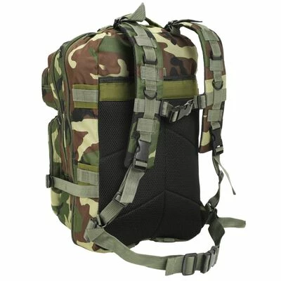VidaXL Sac à dos en style d'armée 50 L Camouflage 3 VidaXL Sac à dos en style d'armée 50 L Camouflage – Image 3