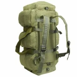 VidaXL Sac de sport style militaire 3-en-1 90 L Vert olive -Autres Soldes image 3 91388