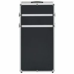VidaXL Chariot de maquillage Aluminium Noir -Autres Soldes image 3 91819
